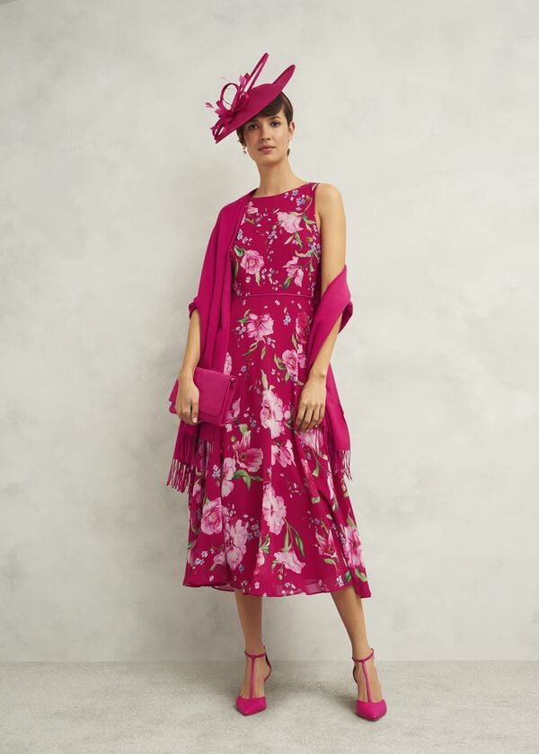 Hobbs Matilda Scarf Zinnia Pink