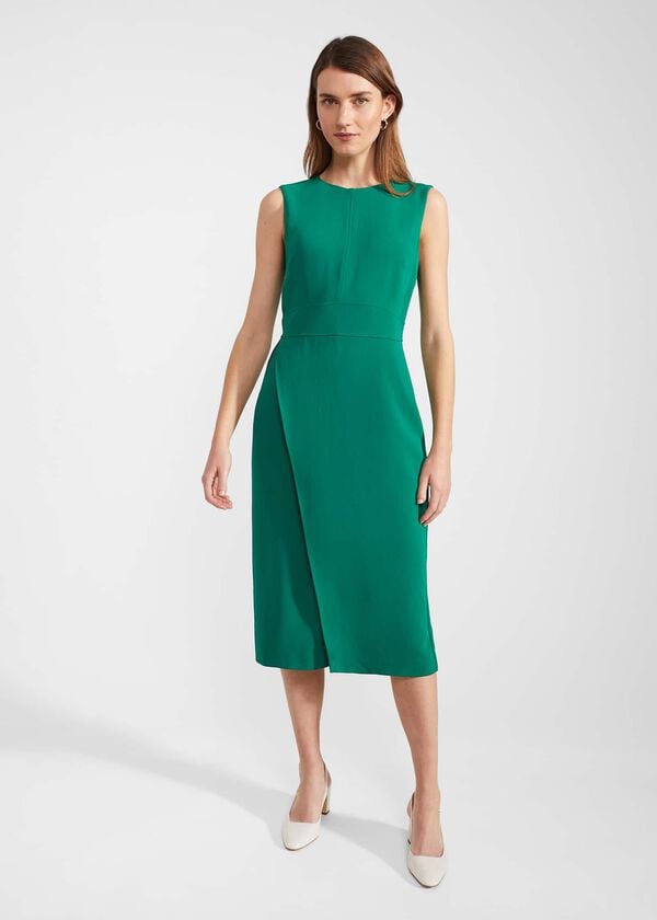 hobbs Maura Dress Malachite Green