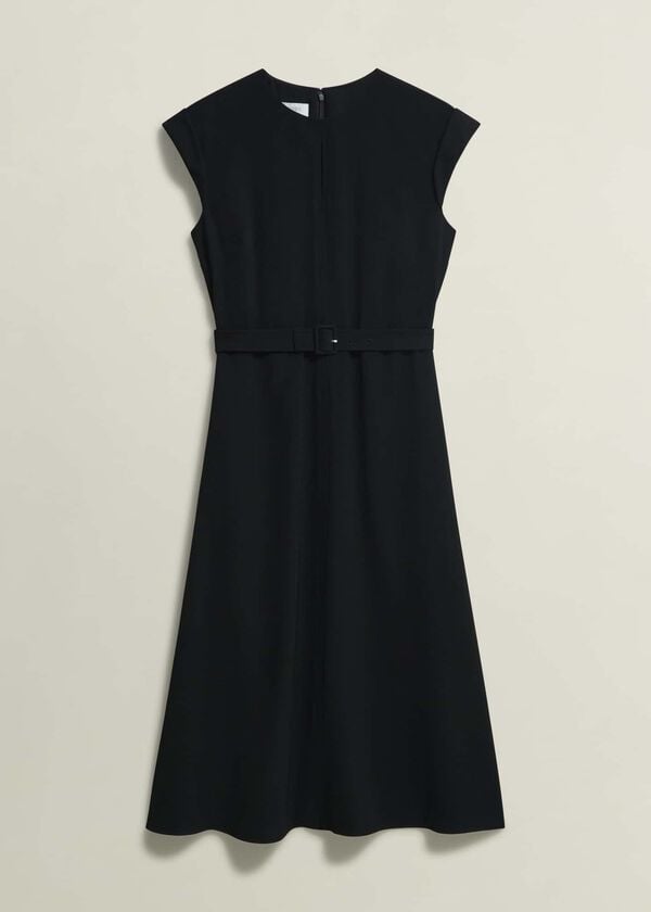 Hobbs Meera Belted Dress Black