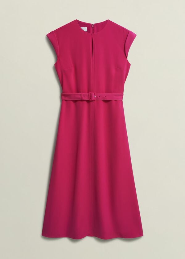 Hobbs Meera Dress Zinnia Pink