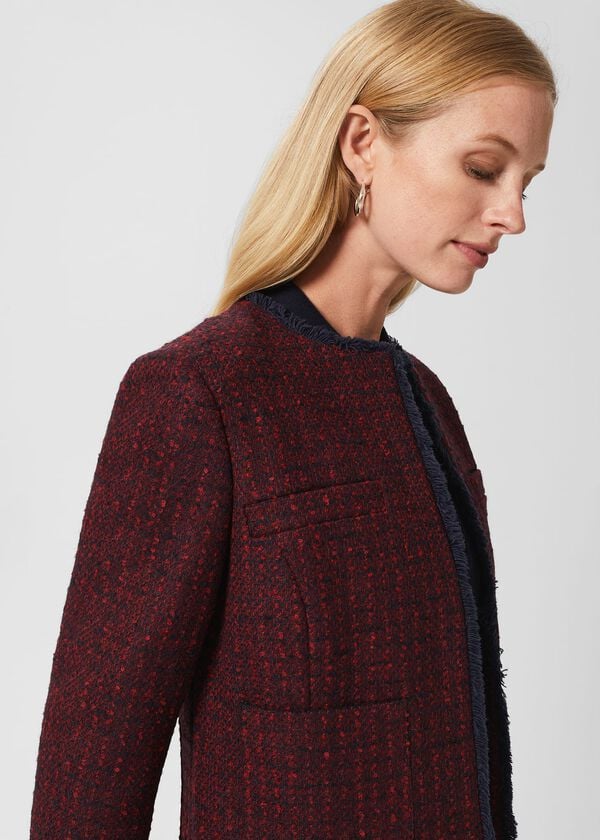 Hobbs Meera Jacket Red Navy