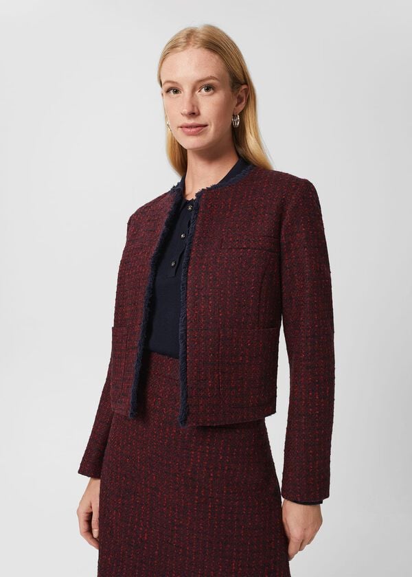 hobbs Meera Jacket Red Navy