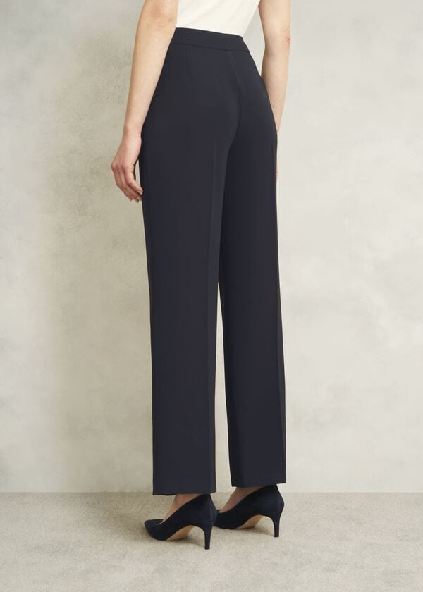 Hobbs Mel Wide Trousers Navy