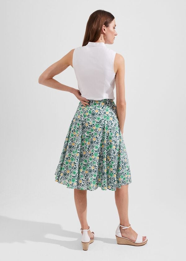 Hobbs Melina Skirt White Multi