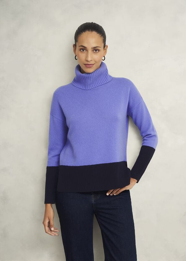 hobbs Melodie Wool Blend Jumper Blue Hobbs Navy