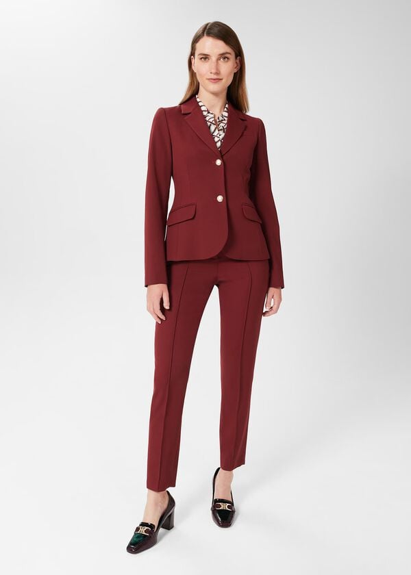 hobbs Melody Twill Jacket Deep Vermillion