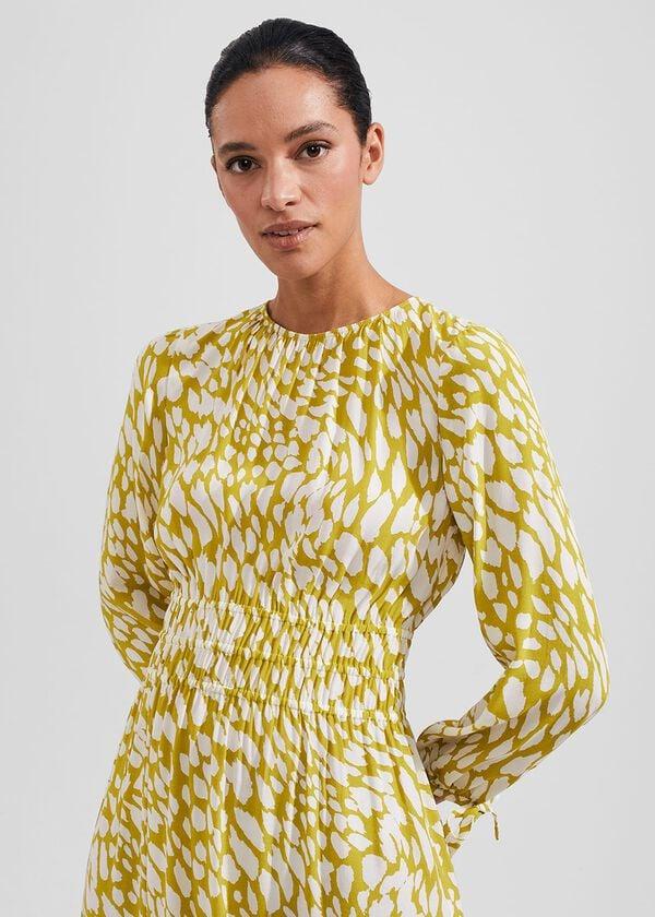 Hobbs Meredith Dress Light Olive