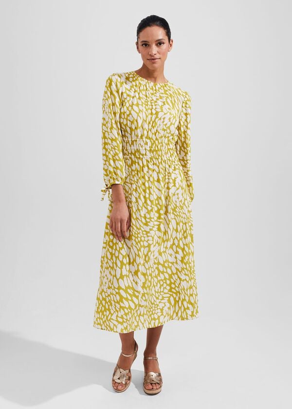 hobbs Meredith Dress Light Olive