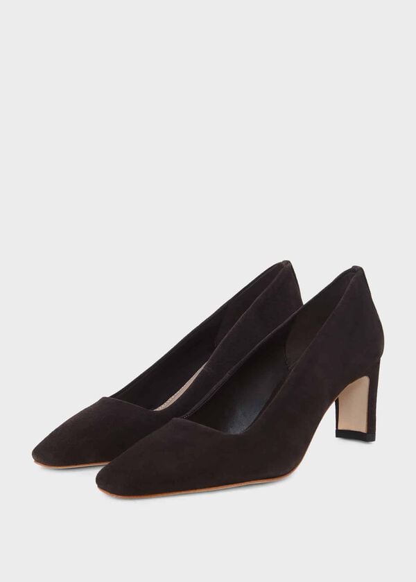 Hobbs Merle Court Shoes Chocolate