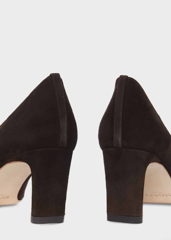 Hobbs Merle Court Shoes Chocolate