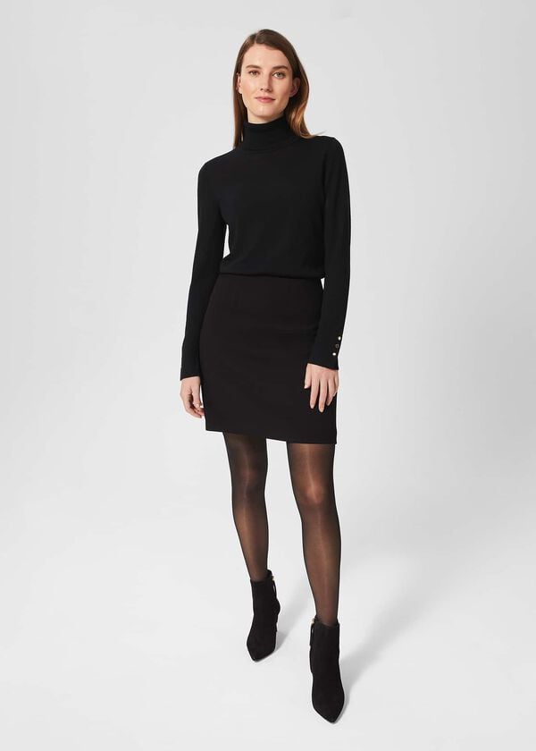 hobbs Mia Aline Skirt Black