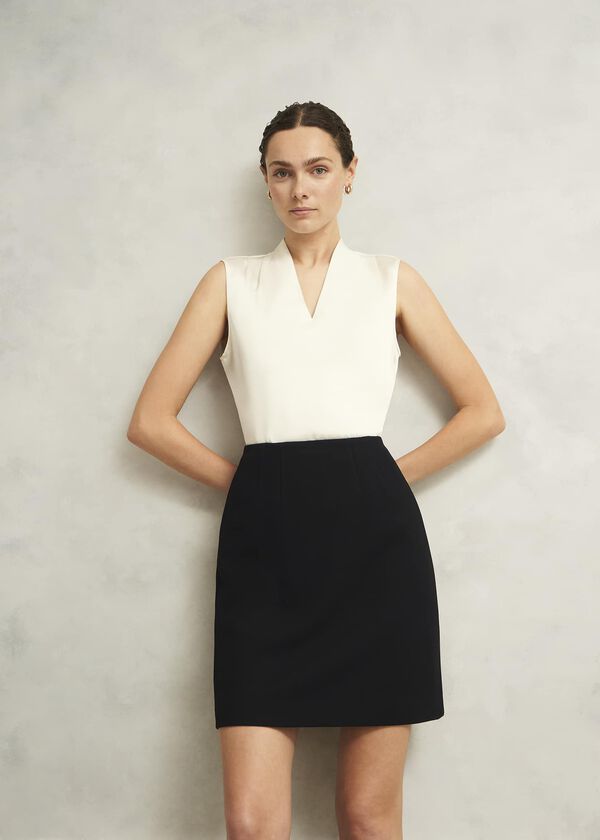 hobbs Mia Aline Skirt Black