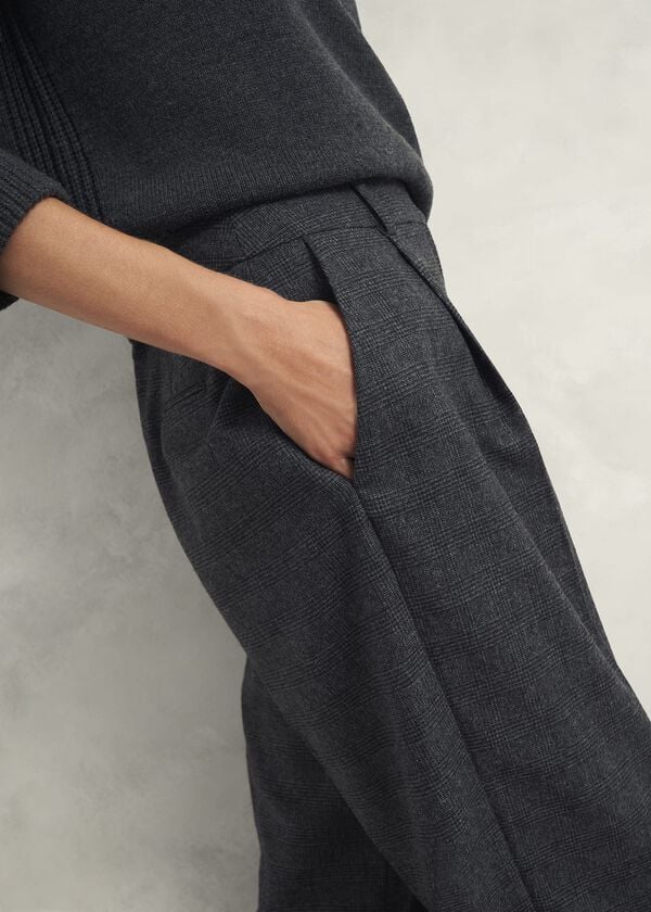 Hobbs Middleton Trousers With Wool Grey Black