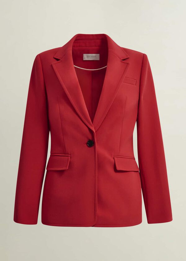 Hobbs Miley Suit Jacket Begonia Red