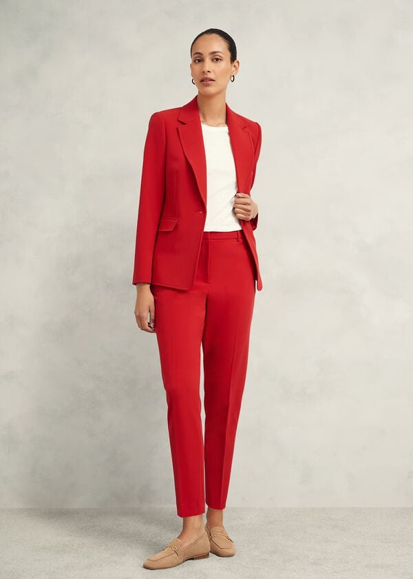hobbs Miley Suit Jacket Begonia Red