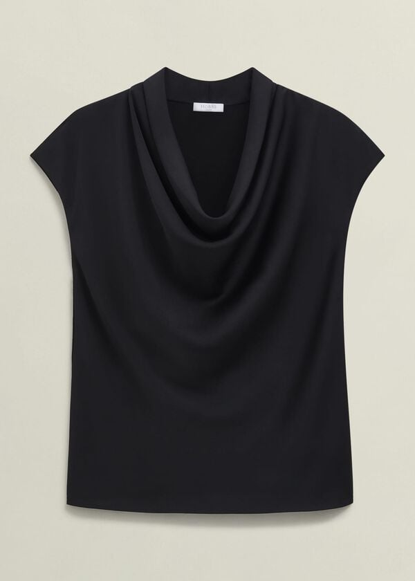 Hobbs Miranda Cowl Top Black