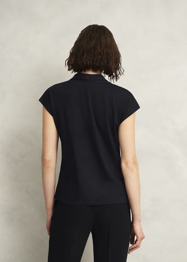 Hobbs Miranda Cowl Top Black