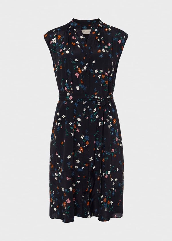 Hobbs Miranda Dress Navy Multi