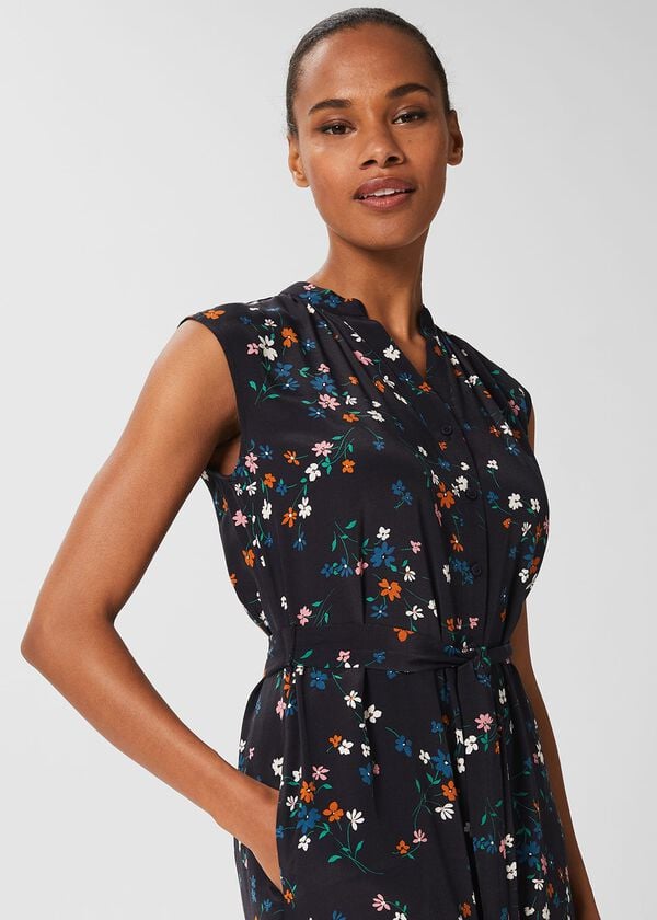 Hobbs Miranda Dress Navy Multi
