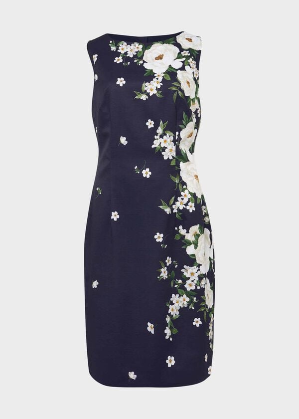 Hobbs Moira Floral Dress Navy Multi