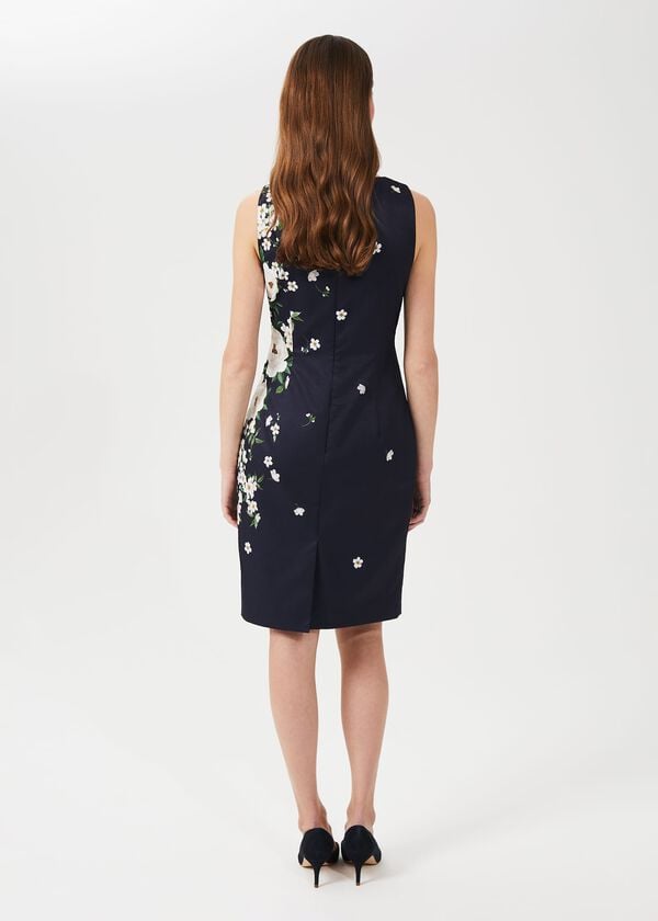Hobbs Moira Floral Dress Navy Multi