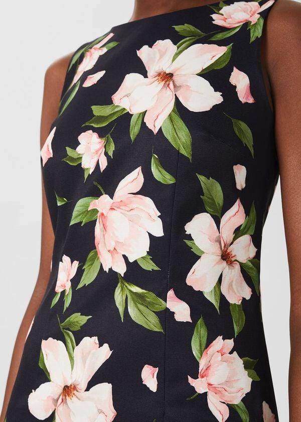 Hobbs Moira Floral Shift Dress Navy Multi