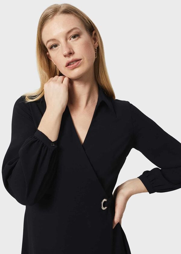 Hobbs Mona Dress Navy