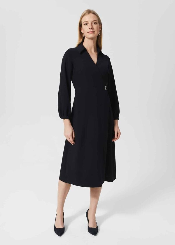 hobbs Mona Dress Navy