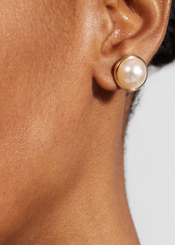 Hobbs Monica Stud Earrings Gold