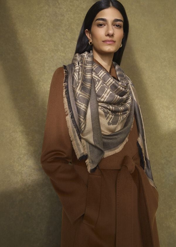 Hobbs Mora Scarf Black Camel