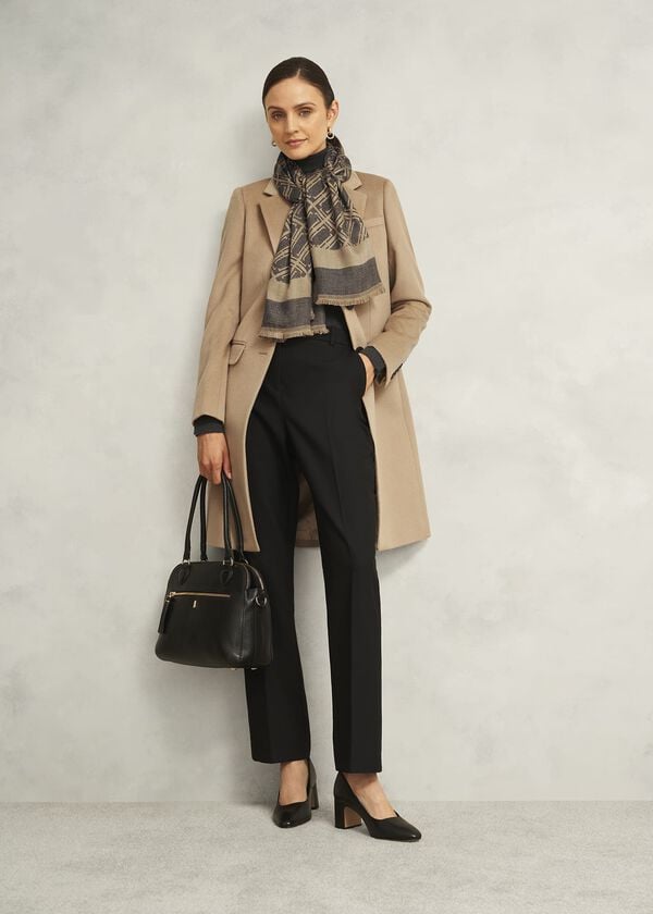 Hobbs Mora Scarf Black Camel