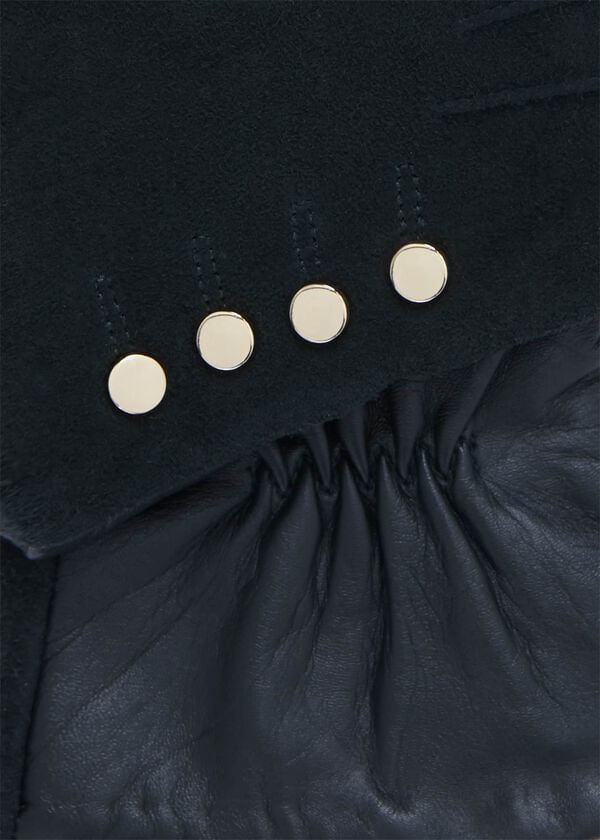 Hobbs Mora Suede Glove Forest Green