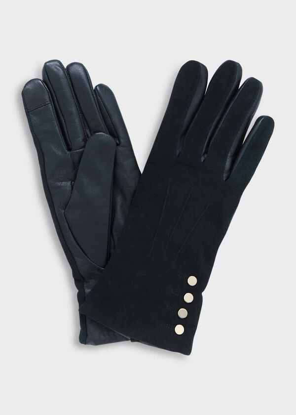 hobbs Mora Suede Glove Forest Green