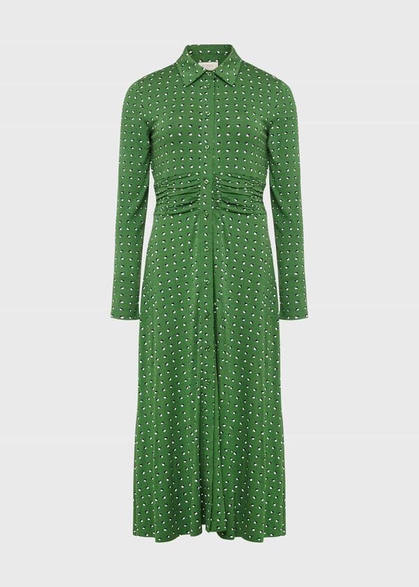 Hobbs Nadina Jersey Dress Pea Green
