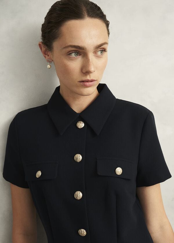 Hobbs Nadiya Dress Navy