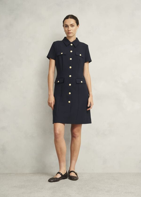 hobbs Nadiya Dress Navy