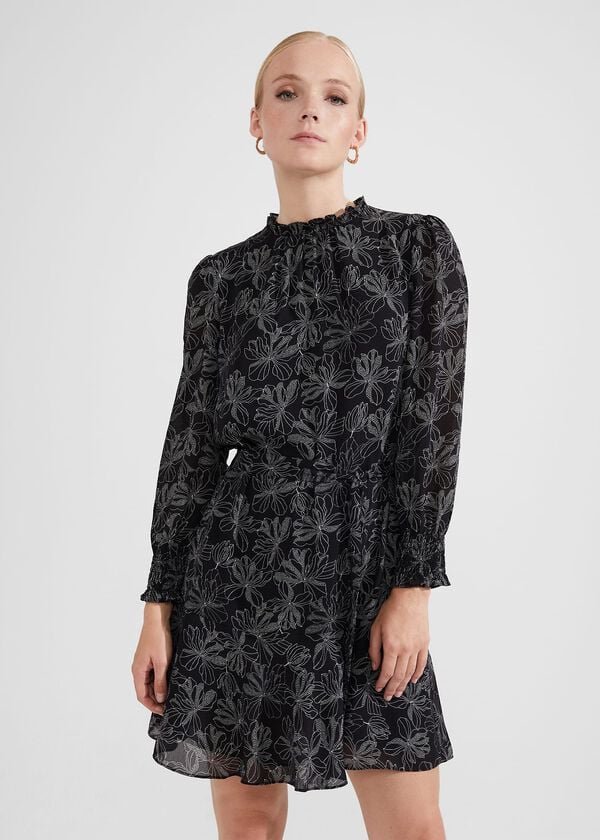 hobbs Natalie Dress Black Ivory