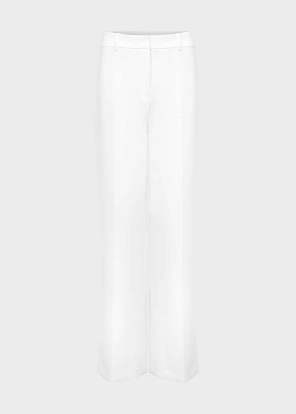 Hobbs Natasha Wide Trousers Ivory