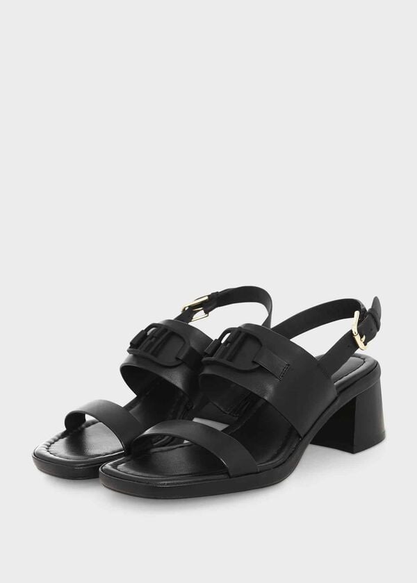 Hobbs Nell Heeled Sandal Black