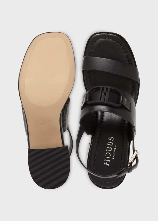 Hobbs Nell Heeled Sandal Black