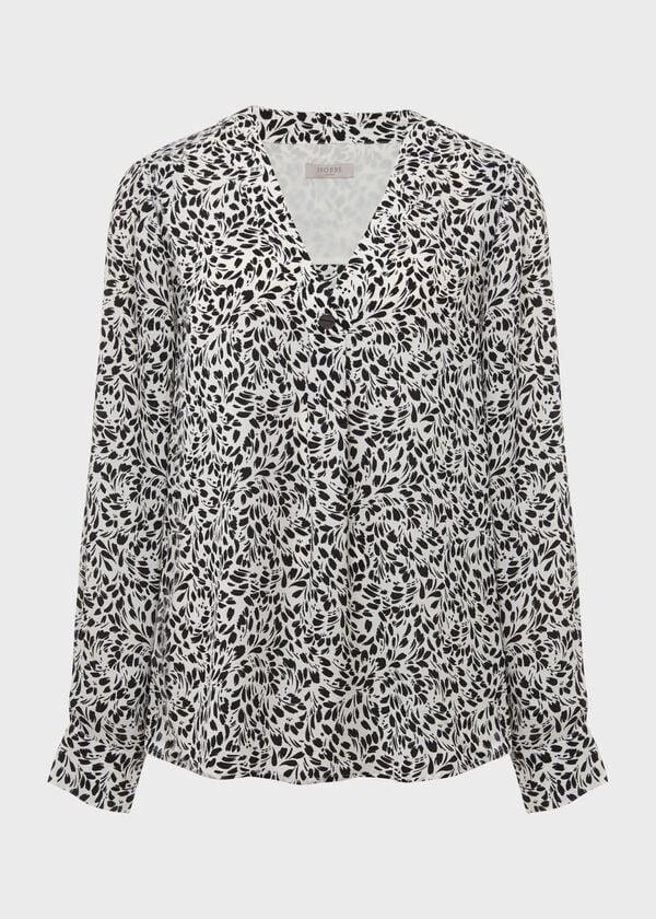 Hobbs Nelle Blouse Ivory Black
