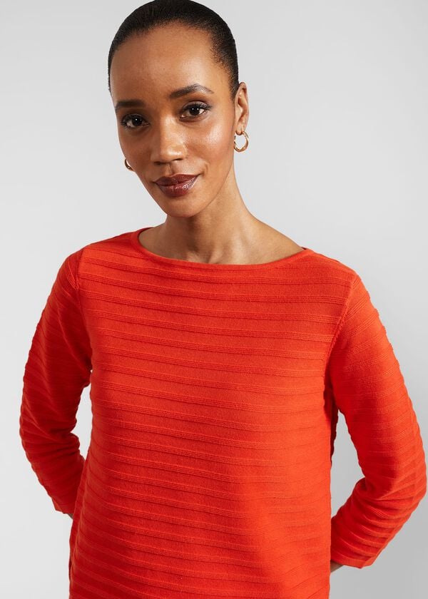 Hobbs Nellie Cotton Jumper Hibiscus Red