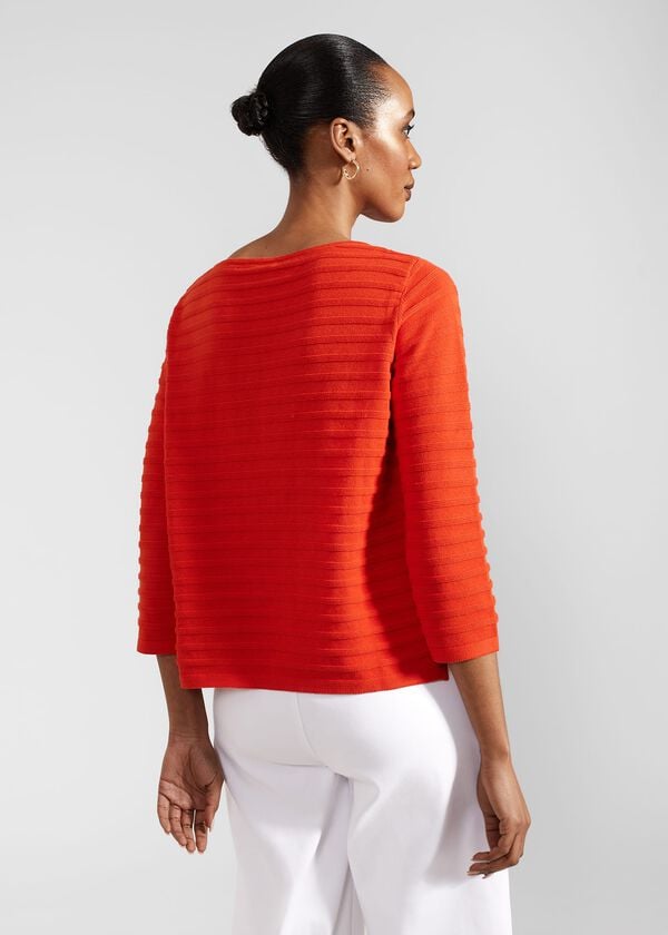 Hobbs Nellie Cotton Jumper Hibiscus Red