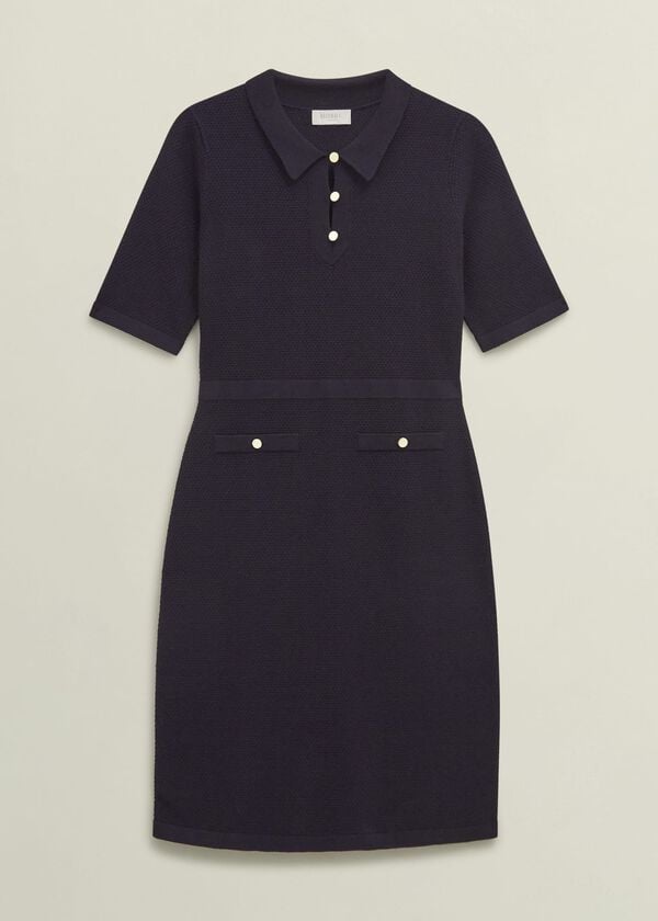 Hobbs Niamh Knitted Dress Hobbs Navy