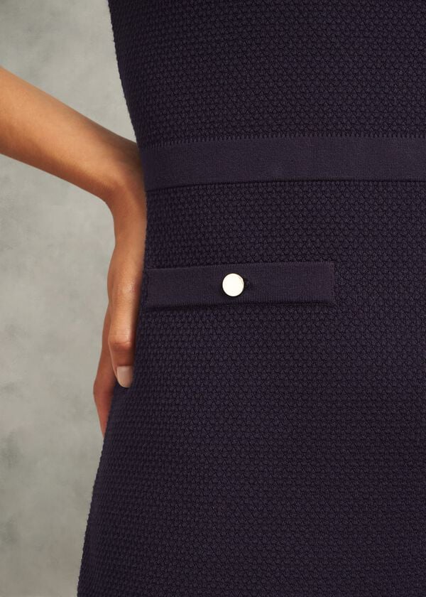 Hobbs Niamh Knitted Dress Hobbs Navy