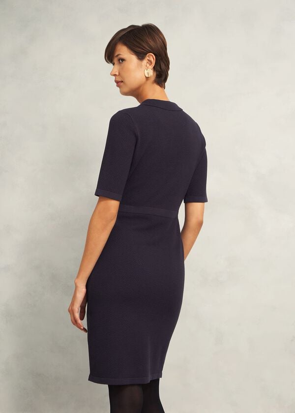 Hobbs Niamh Knitted Dress Hobbs Navy