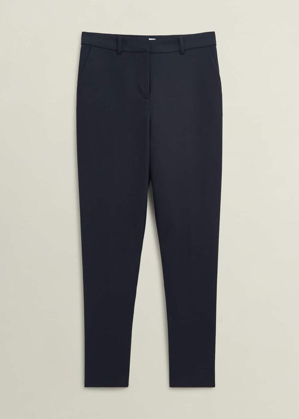 Hobbs Nicky Tapered Travel Trousers Navy