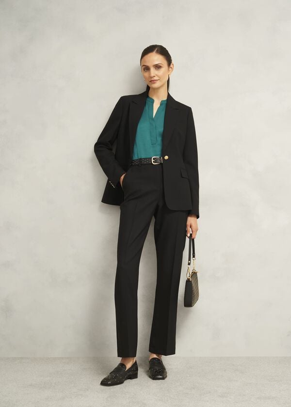 Hobbs Nima Studded Leather Belt Black