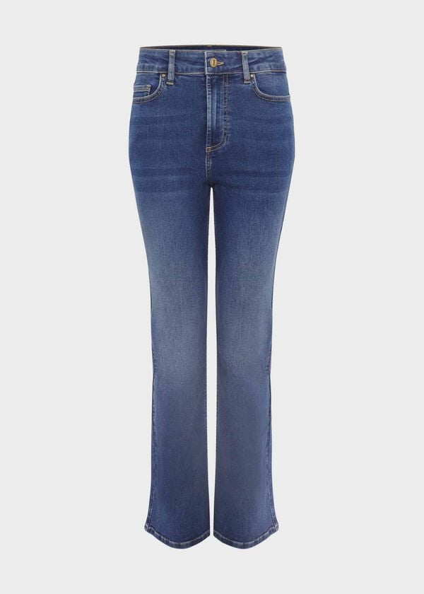 Hobbs Niomi Crop Jeans Mid Wash