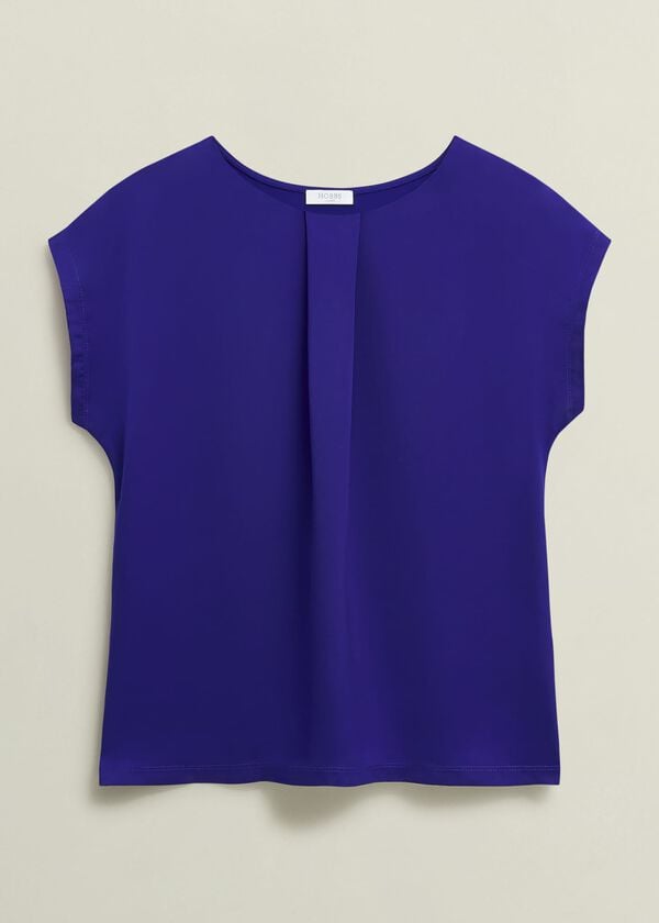 Hobbs Nita Satin Front Top Cobalt Blue